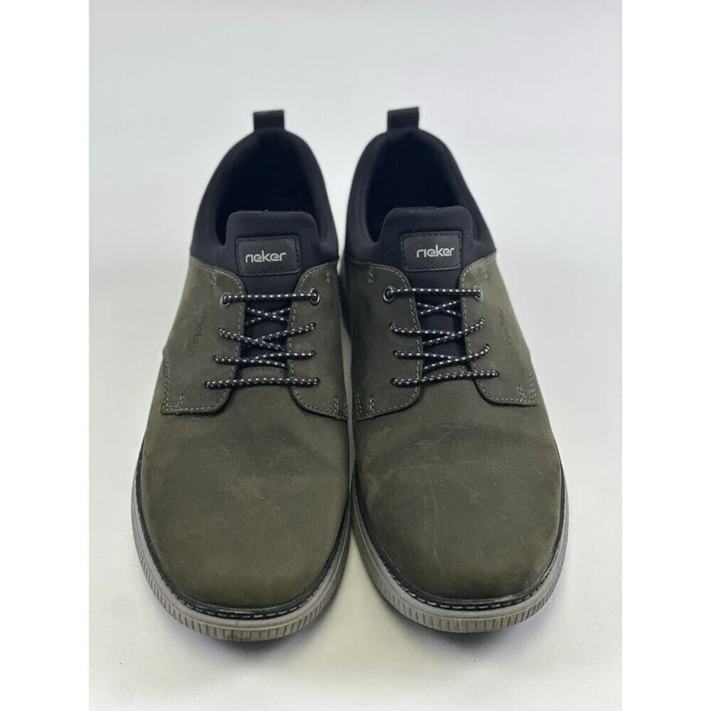 Rieker Stan 60 Slip‎ On Sneaker Green Suede Moor Schwartz Lightweight Men 46 12